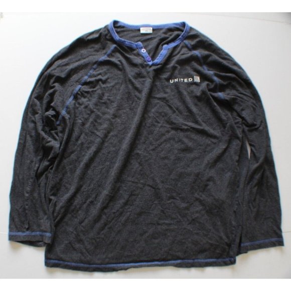 United Airlines Logo Shirt Long Sleeve - Size Small Medium S/M - Picture 1 of 3